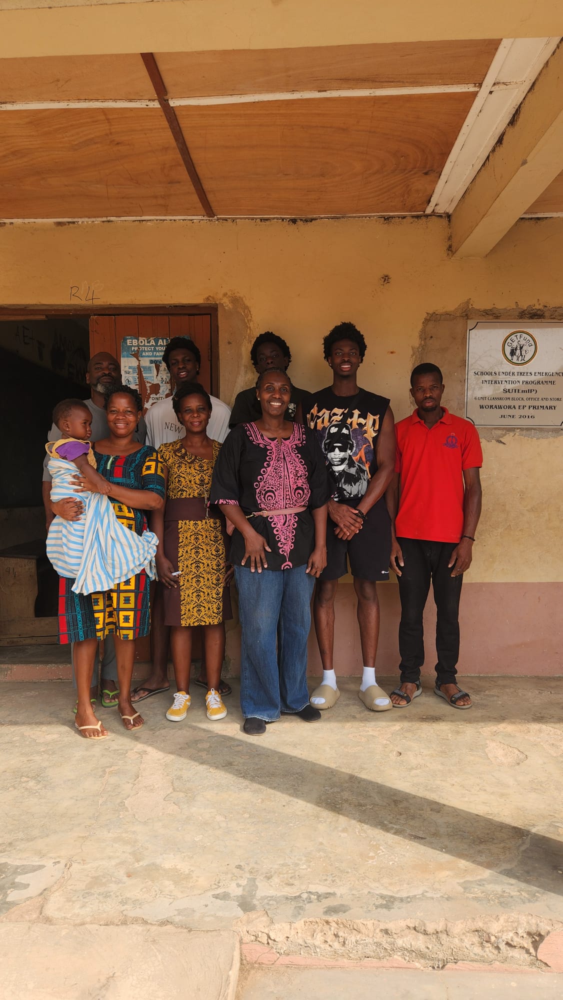 Omole Foundation field visit to Worawora EP Primary School in Ghana